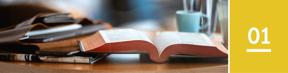 Lektion 1. En uppslagen bibel.