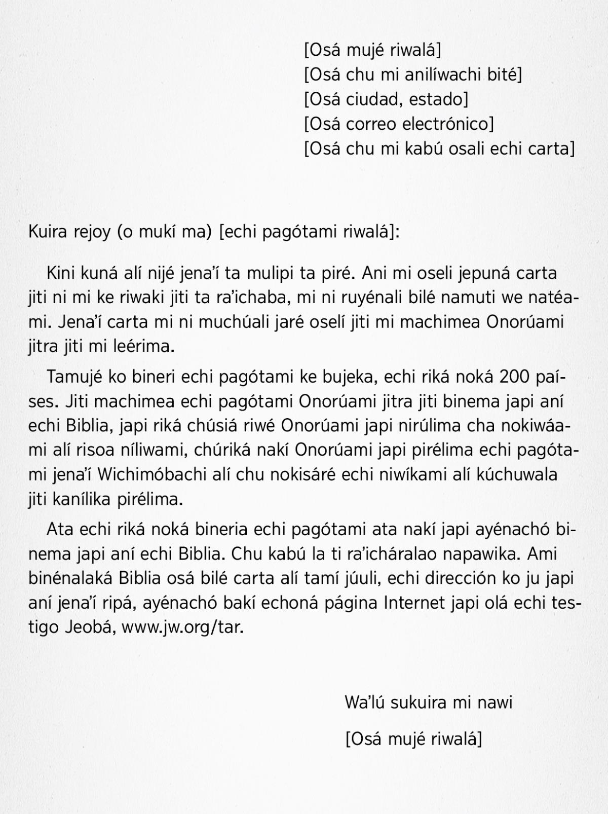 Carta ma oserúami