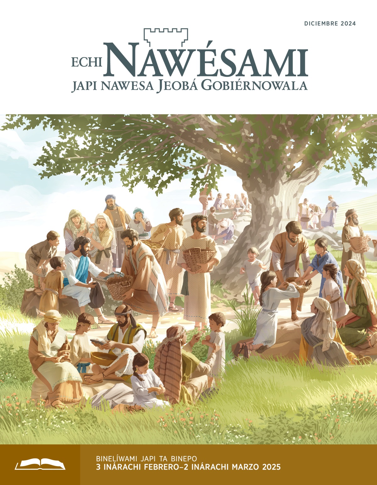 Jesús ko iyá echi pan alí rochí echi discípulos. Echi discípulos ko iyá echi koʼwáami echi rijoi, umukí alí kuuchi.