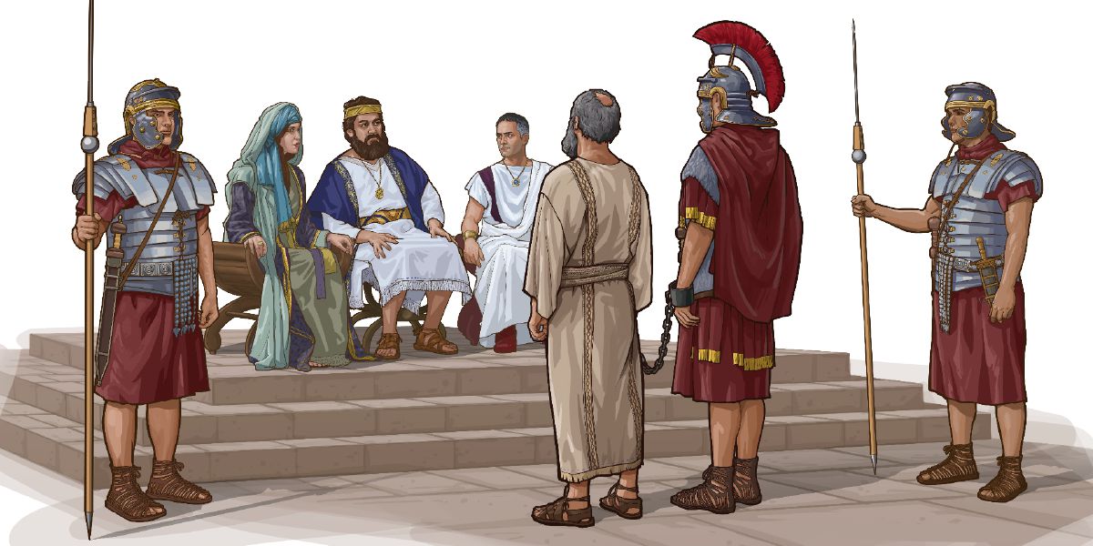 Pablo naʼtároʼoo rey Herodes Agripa