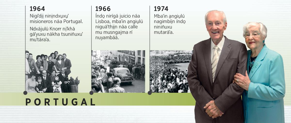 Douglas Guest náa Portugal tsiguʼ 1964, índo̱ nirígá mbá juicio tsiguʼ 1966, náa mbá reunión tsiguʼ 1974 ga̱jma̱a̱ a̱ʼgiu̱u̱, Mary Guest