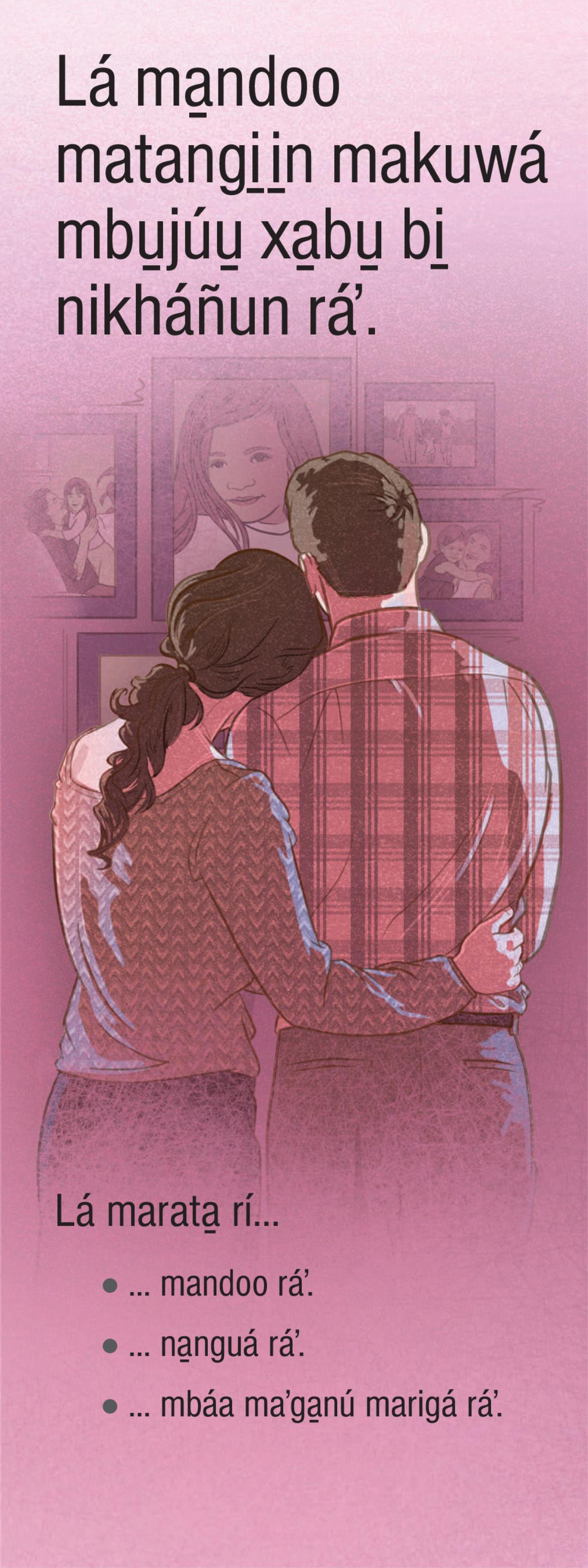 Lá ma̱ndoo matangi̱i̱n makuwá mbu̱júu̱ xa̱bu̱ bi̱ nikháñun ráʼ.