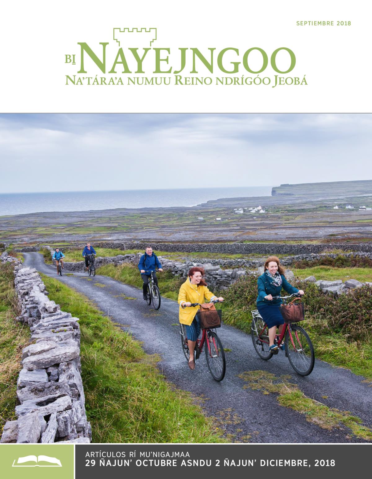 Rí muʼnigajmaa gu̱nʼ septiembre tsiguʼ 2018