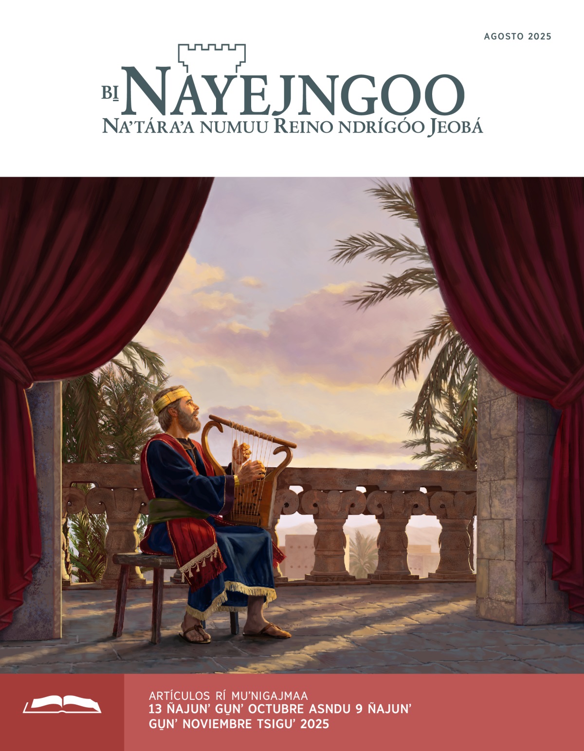 Rey David eʼgíʼ náa goʼwóoʼ, naʼdu̱u̱ arpa ga̱jma̱a̱ naʼni ajmúú.