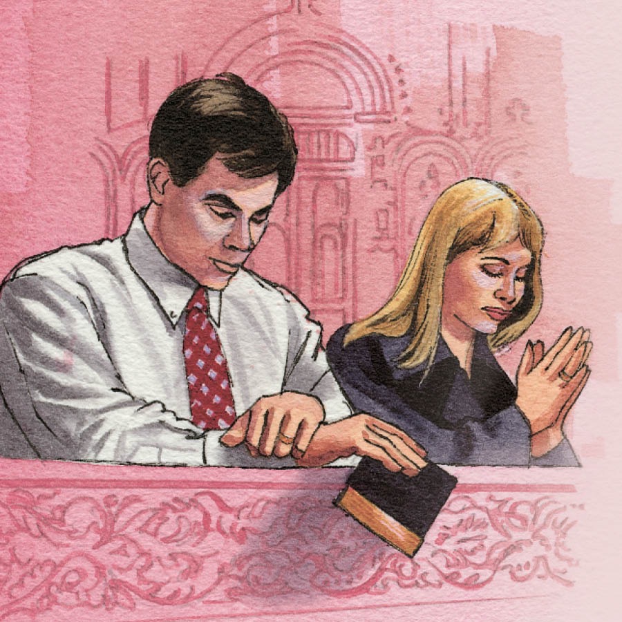 Kaben naʼin ida halo orasaun iha igreja