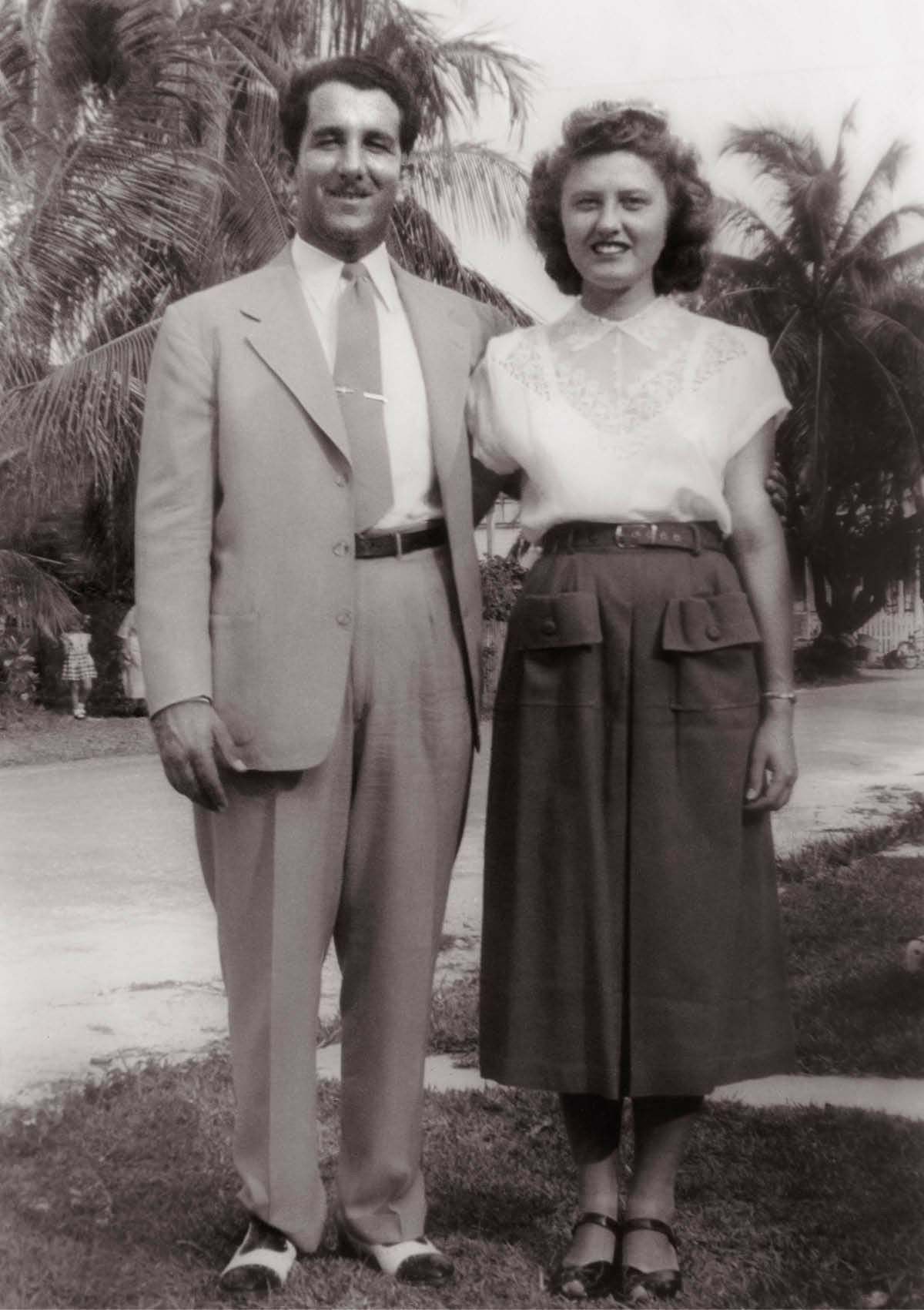 Eugene no Camilla iha Key West iha 1951.