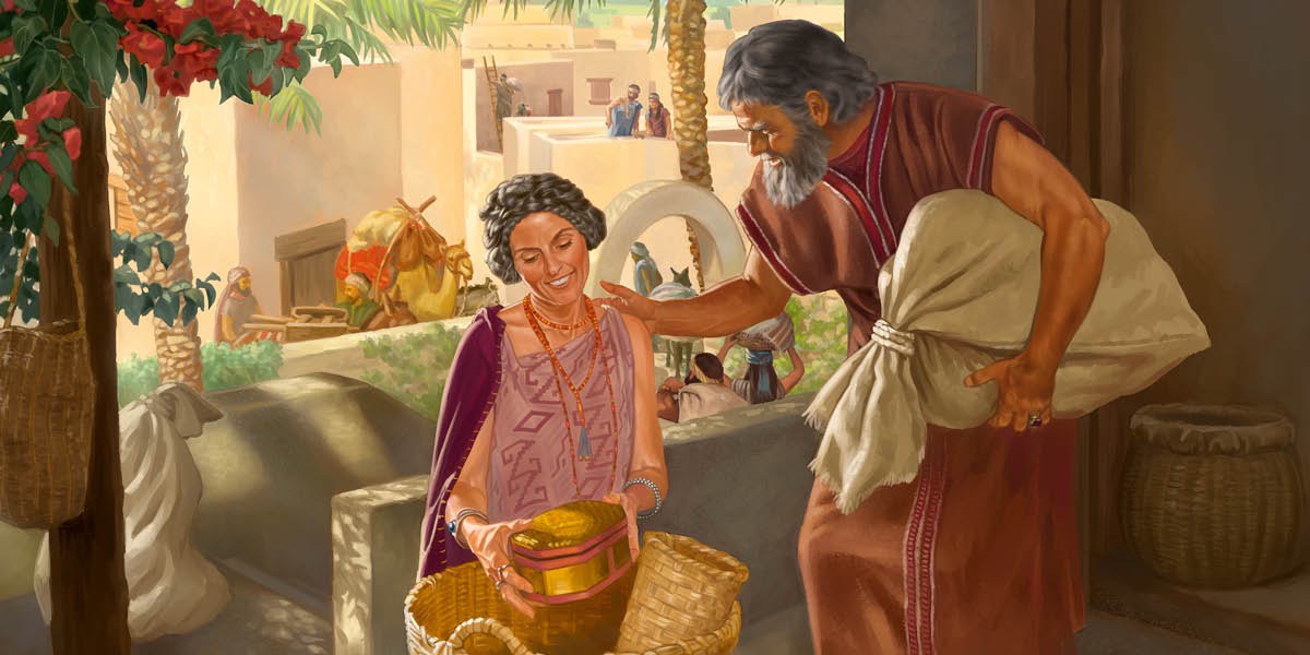 Abram no Sarai prepara atu sai husi Ur. Abram hiʼit hela karón ida nuʼudar nia fó laran-manas ba Sarai, neʼebé tau hela sasán sira raga.