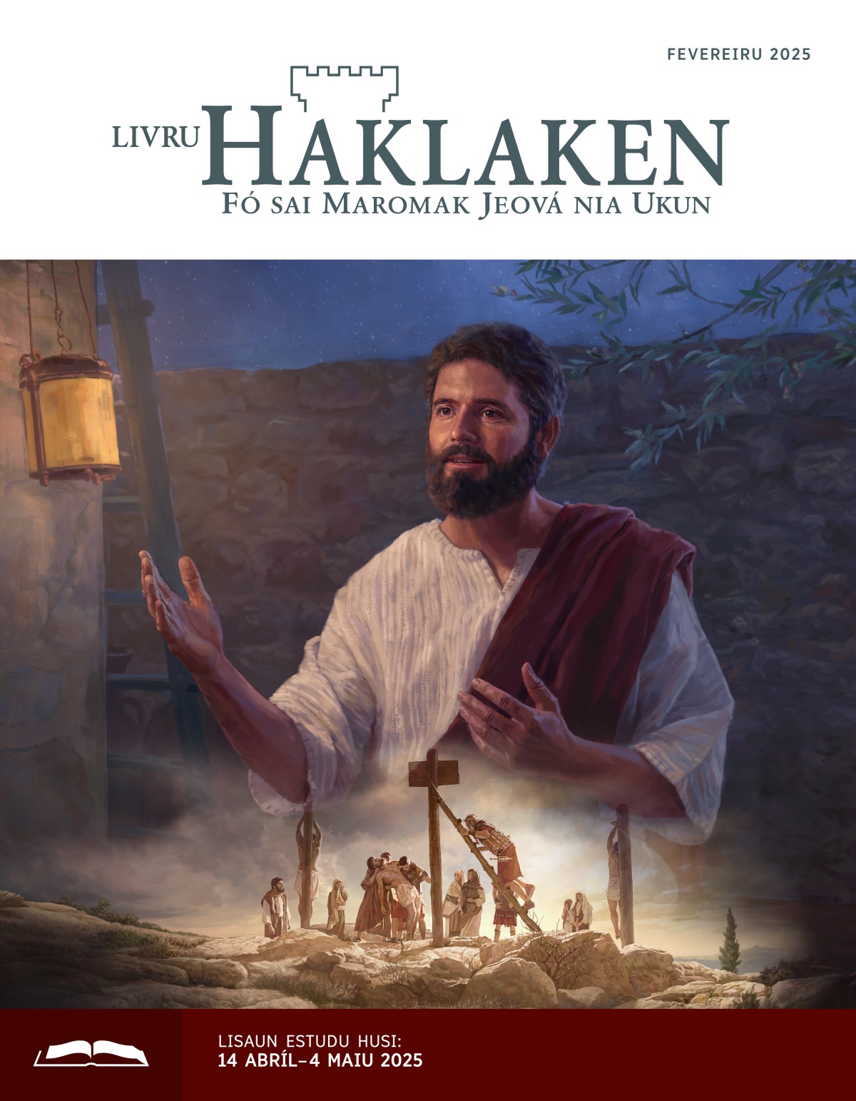 Dezeñu sira: 1. Jesus koʼalia durante kalan. 2. Soldadu Roma sira hatún Jesus husi ai-riin.