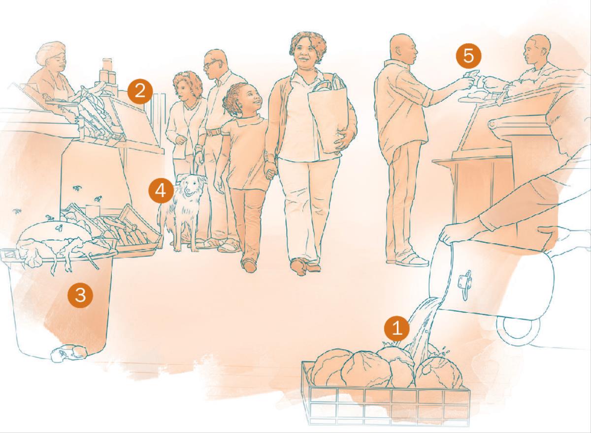 ኣደን ጓልን ብማእከል ዕዳጋ ይሓልፋ