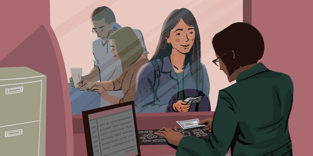 ሓንቲ መንእሰይ ኣብ ባንክ ዕዳኣ ትኸፍል