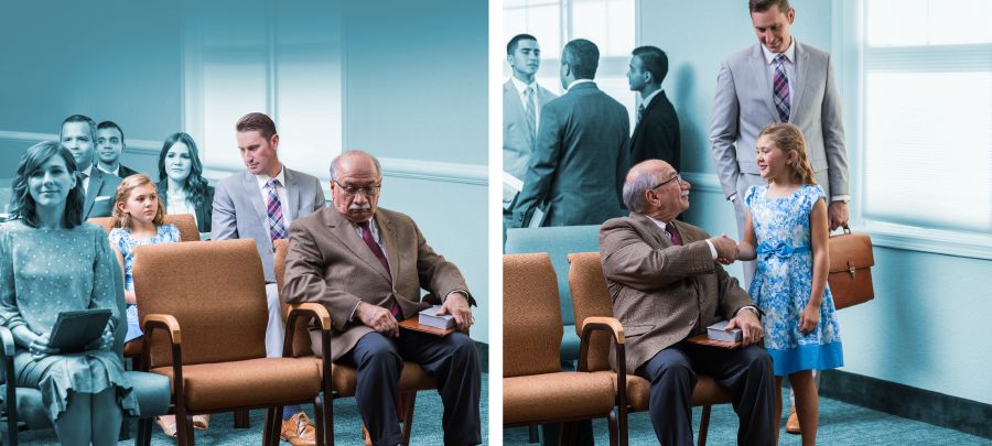 ሓደ ኣቦ ንጓሉ፡ ንሓደ በይኑ ኾፍ ዝበለ ሓው ሰላም ክትብሎ የተባብዓ