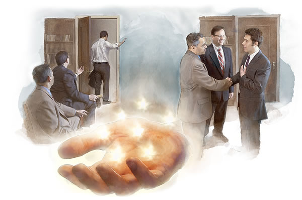 [14-nji sahypadaky surat]1. Someone rejecting counsel; 2. Someone accepting counsel; 3. Jesus holding the seven stars
Isanyň tutýan orny hakynda oýlansaňyz, siziň maslahaty kabul edişiňize nädip täsir eder?