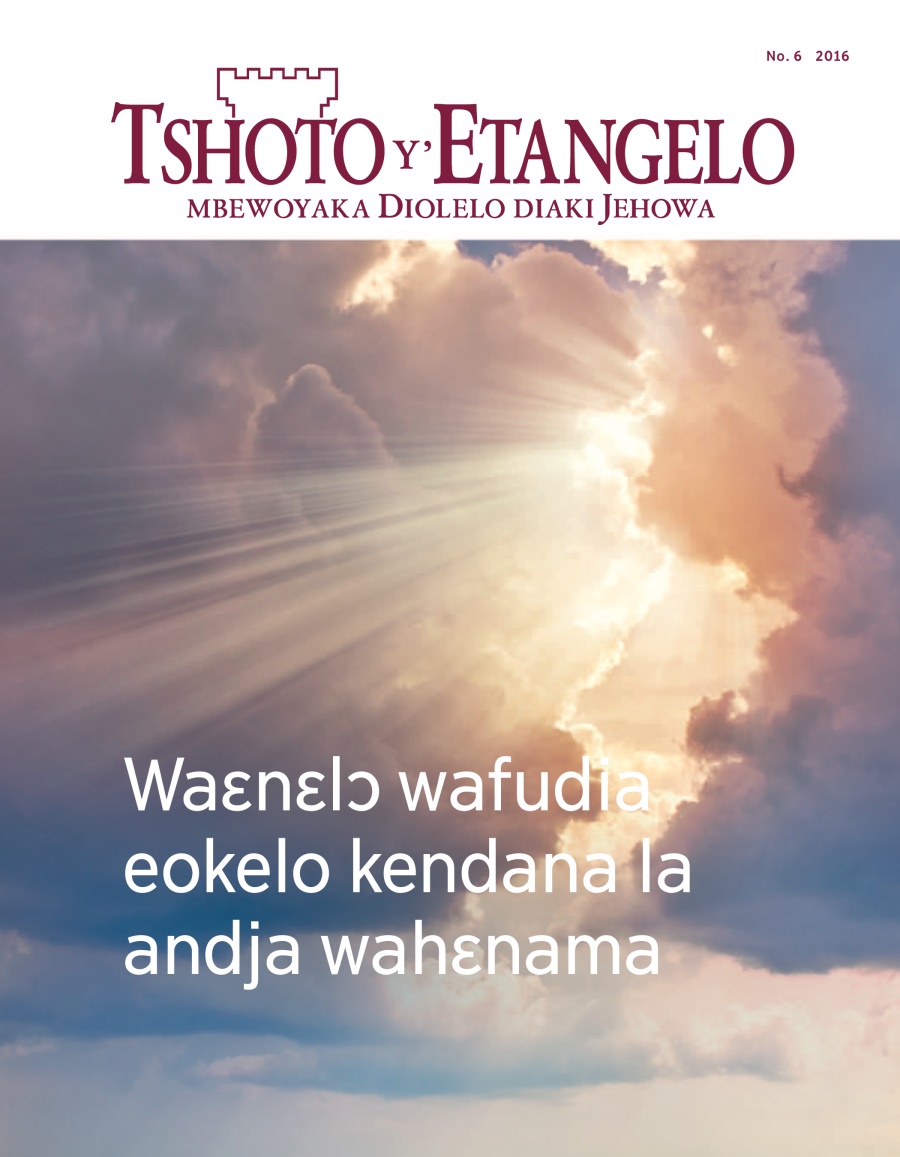 Tshoto y’Etaneglo No. 6 2016 |Waɛnɛlɔ wafudia eokelo kendana la andja wahɛnama