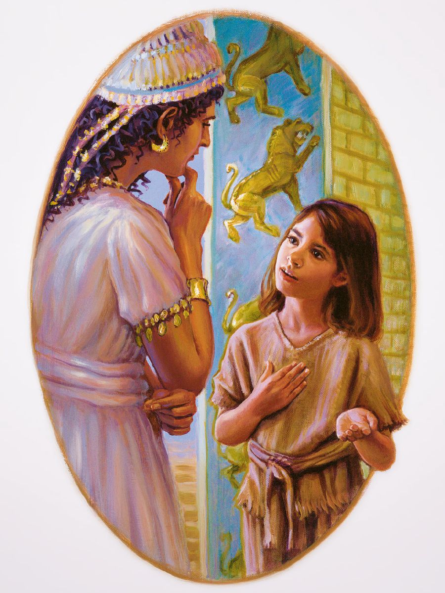 Mosetsanyana wa Moiseraele o bua le mosadi wa ga Naamane