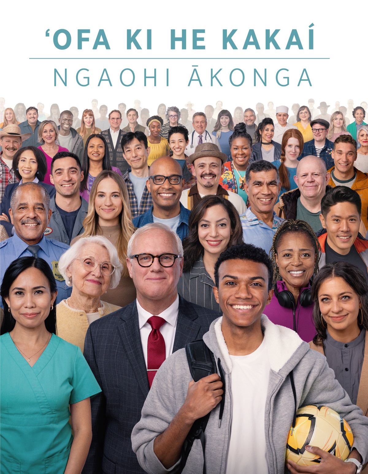 Ko e kau tangata mo e kau fefine ʻi he taʻumotuʻa, matakali mo e anga-fakafonua kehekehe.