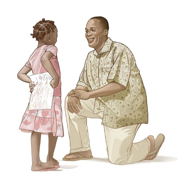 Mwana wakhumba kupereka kwa awisi chithuzi cho wajambula
