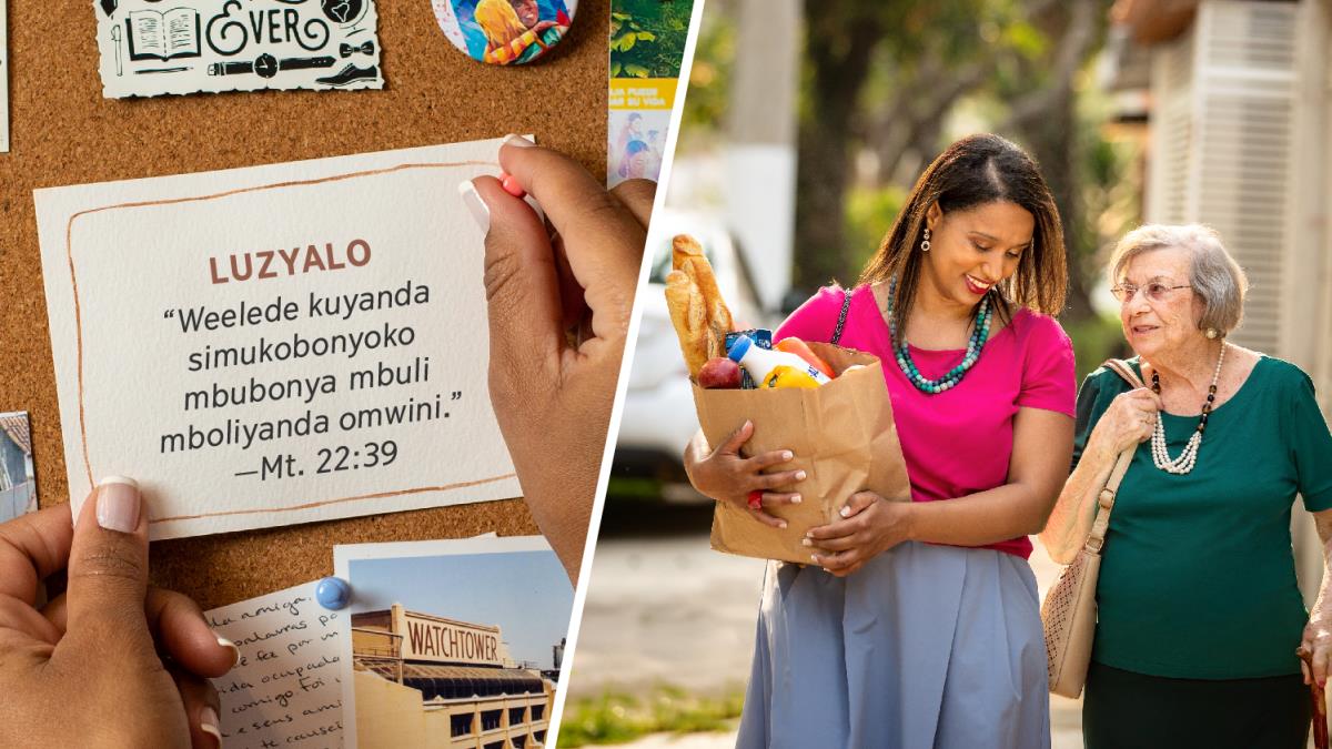 Chifanikisyo: 1. Muchizi ulikunamatizya kakkaadi kalembedwe kuti “luzyalo” alubo kali aamajwi aazwa muli Matayo 22:39. 2. Muchizi wachiniini wanyampwida muchizi wakomena zintu zyakwe.
