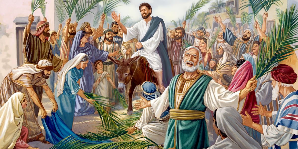 Jesús kgewi tantum aktsu burro akxni tanu kJerusalén, chu lhuwa latamanin malankikgo la chatum Mapakgsina