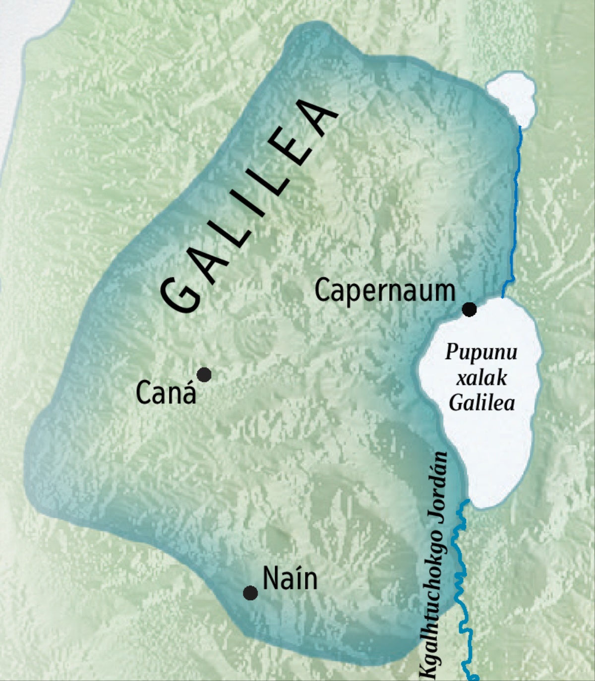 Akgtum mapa xla Galilea