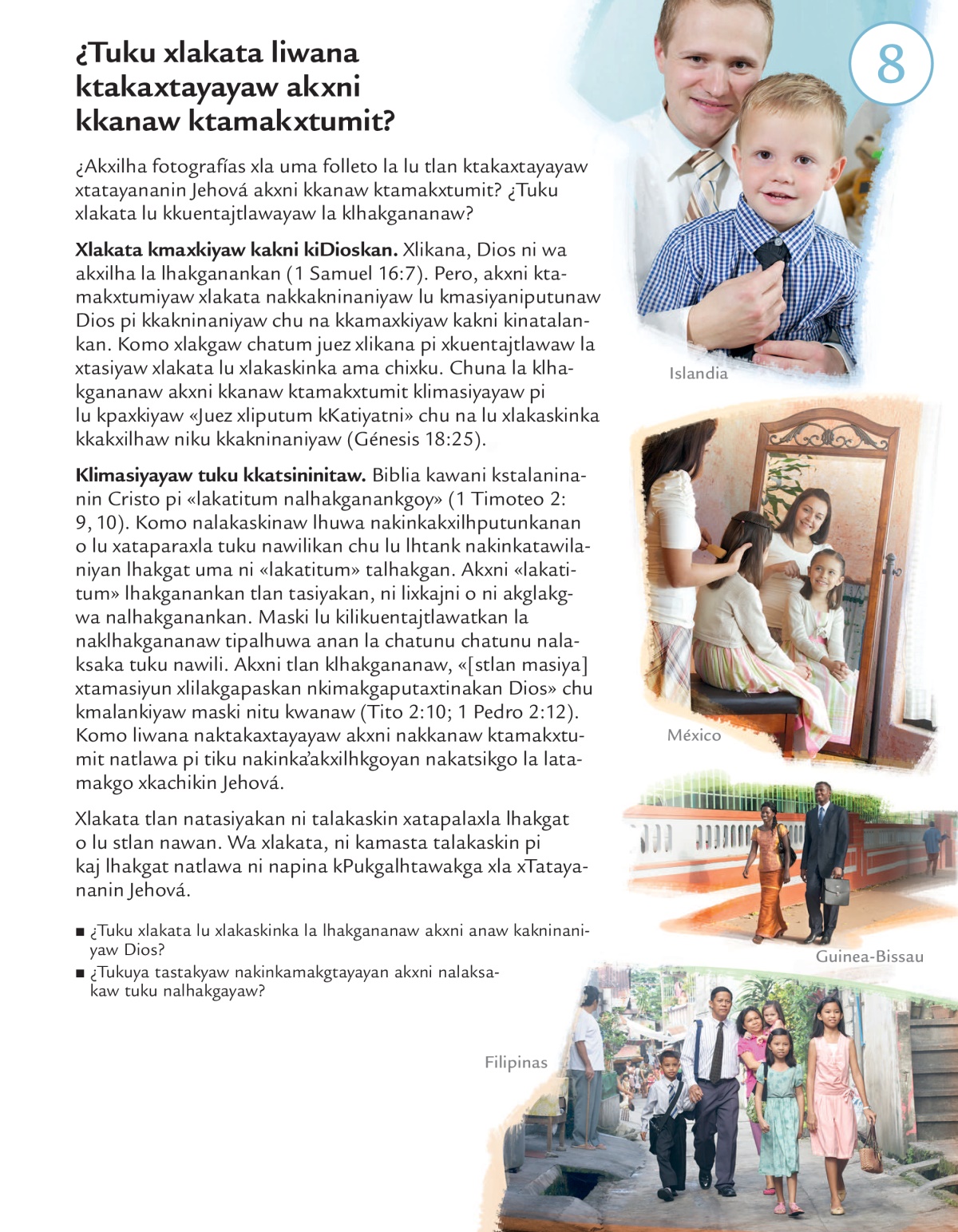 Takgalhtawakga 8 xla folleto ¿Tiku tlawakgo xtalakaskin Jehová la uku?