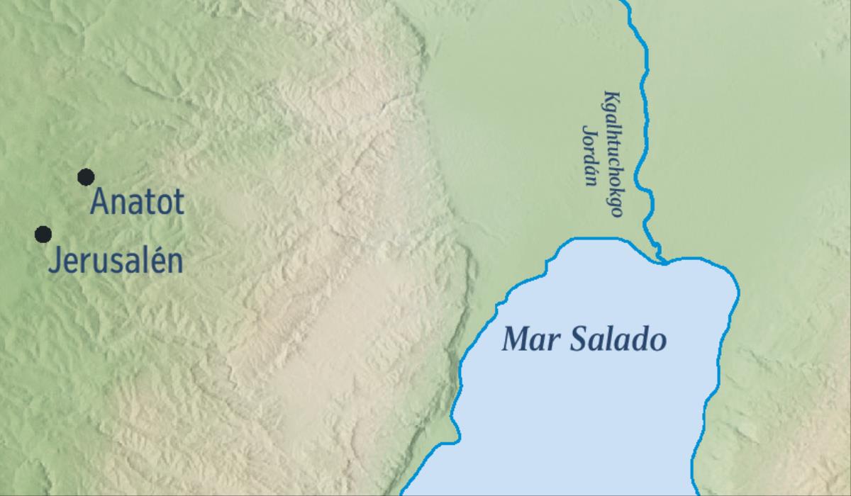Akgtum mapa niku masiya niku wi Jerusalén chu Anatot, anta niku lakachilh Jeremías