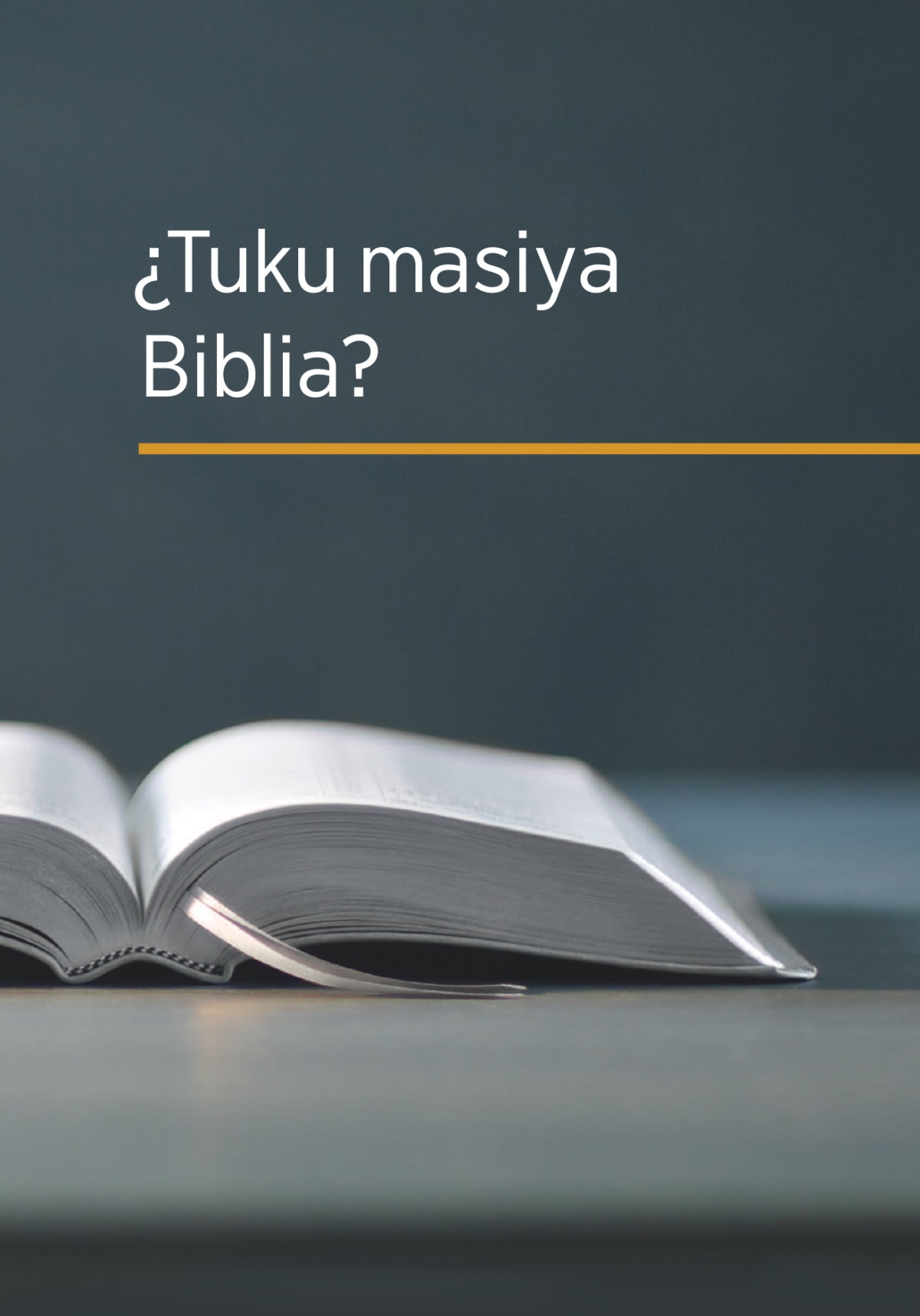 Libro ¿Tuku masiya Biblia?
