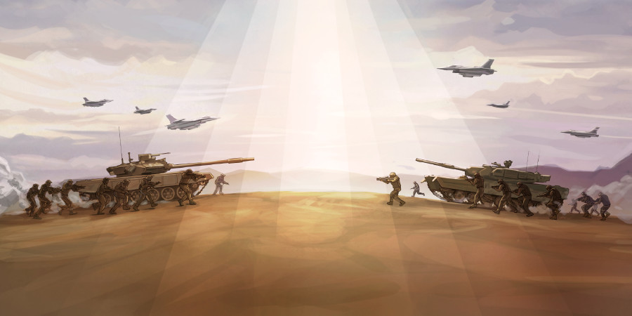 Soldados, akgtum tanque chu aviones nema litlawakan guerra limaklakaskimakgolh
