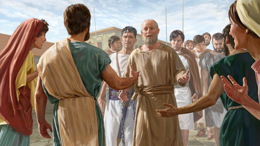 Pablo, tachin, kataʼan makgapitsi soldados. Natalan xalak Roma xatapaxuwan makgamakglhtinankgo.