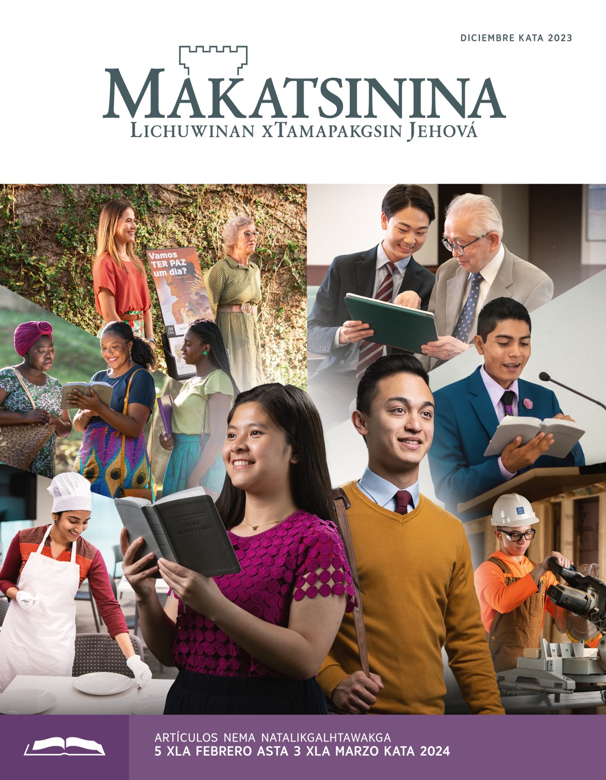 Chatum tala kgawasa chu chatum tala tsumat matliwakglhkgo xtakanajlakan chu lu paxuwakgo. Tala tsumat, tiku chipanit xBiblia, lilakpuwan tuku likgalhtawakgalh; tala kgawasa an lichuwinan Dios. Dibujos niku tasiyakgo natalan lakgkgawasan chu laktsuman tiku makgtlawamakgo tuku xla xtakanajlakan. 1. Chatum tala tsumat skujma kBetel chu kaxwilima kmesa tuku natamaklakaskin xlakata nawayankan. 2. Chatiy natalan laktsuman likgalhtawakganimakgo akgtum texto puskat tiku litachuwinamakgo Dios. 3. Chatum tala tsumat talichuwinama Dios kcarrito chatum tala tiku lina kata. 4. Chatum tala kgawasa masiyanima chatum tala tiku lina lata la namaklakaskin xtableta. 5. Chatum tala kgawasa likgalhtawakgama Biblia kcongregación. 6. Chatum tala kgawasa maskujuma tuku lichukunankan niku tlawamaka Pukgalhtawakga.