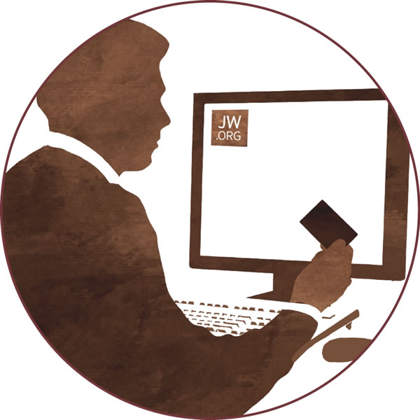 Bir adam web sitemiz jw.org üzerinden bağışta bulunuyor