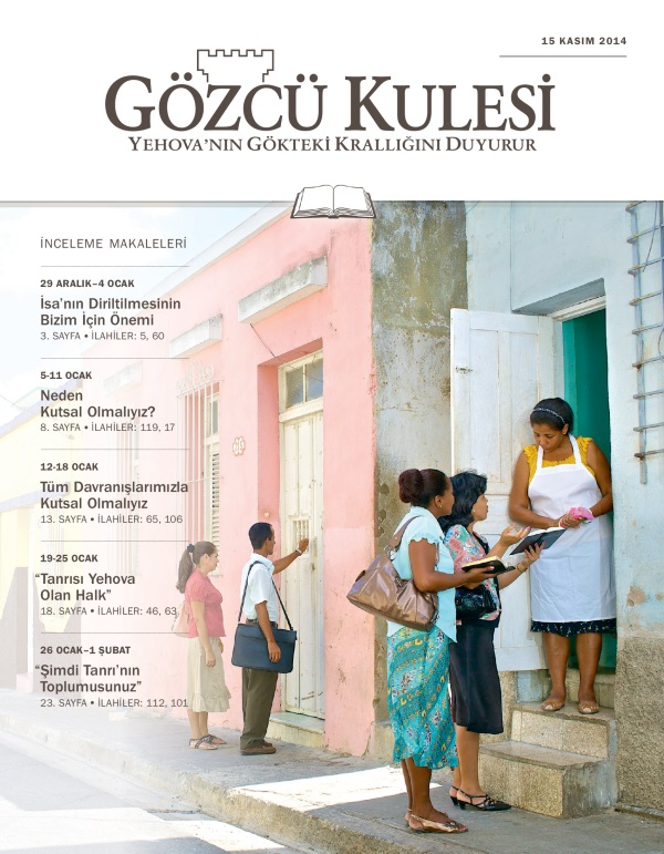  Gözcü Kulesi İnceleme Baskısının Kapağı, 15 Kasım 2014