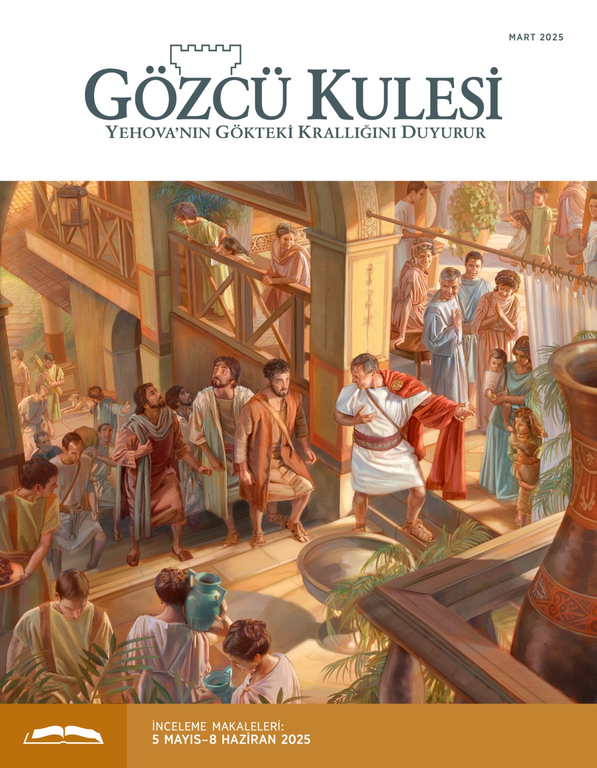 Kornelius, Petrus ve yanındakileri evinin üst katındaki odaya götürüyor.