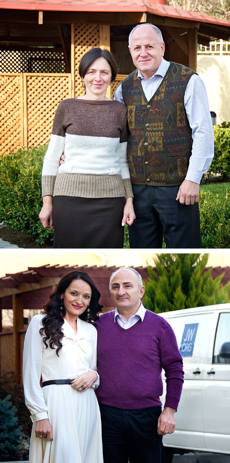 Zaza Cikuraşvili ve Aleko Gvritişvili biraderler ve eşleri