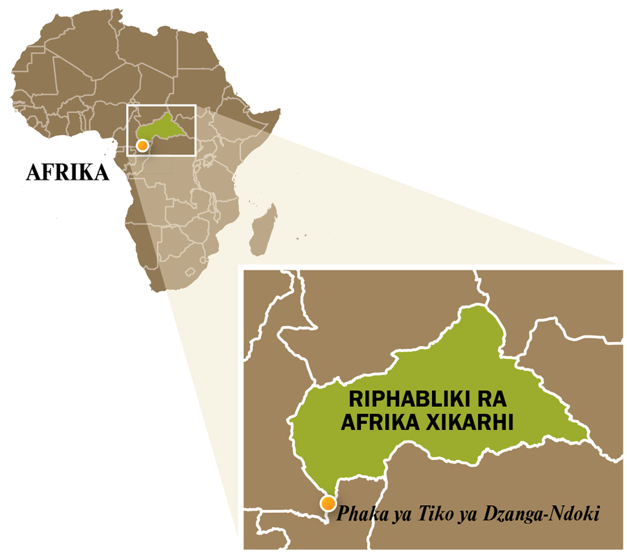 A map of Central African Republic