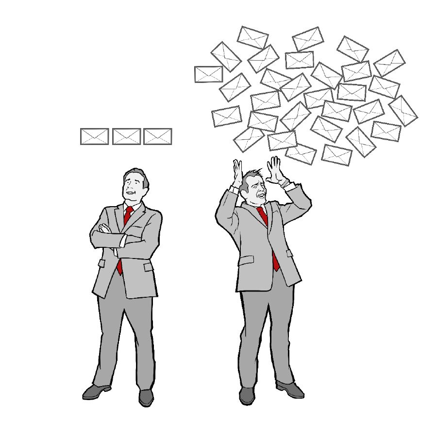 Wanuna loyi a hlayaka tie-mail ka nharhu hi siku u vonaka a nga tshikilelekanga kasi wanuna loyi un’wana a tshamelaka ku hlaya tie-mail u vonaka a tshikilelekile