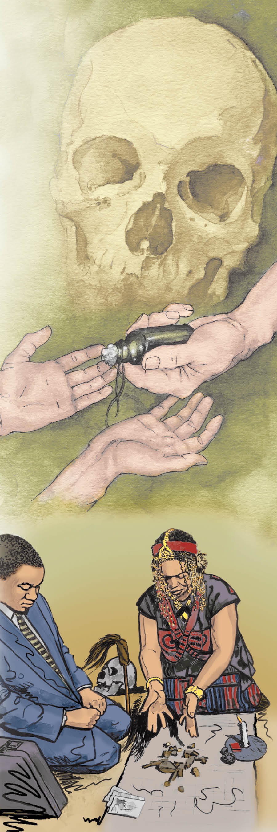 Xipalapala xa munhu, murhi lowu nga ni matimba ya vungoma, vanhu va ri karhi va endla swa vungoma