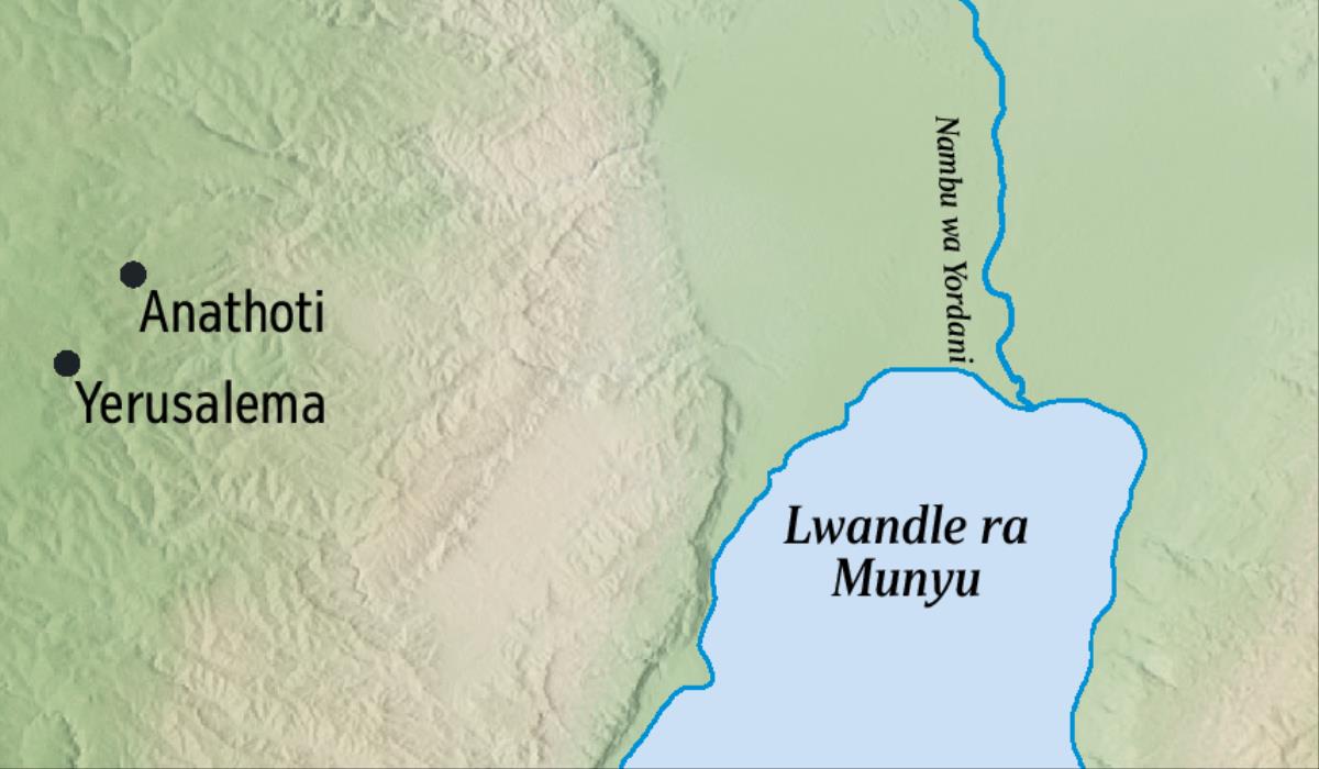 Mepe lowu kombisaka Yerusalema ni doroba ra Anathoti leri Yeremiya a humaka eka rona