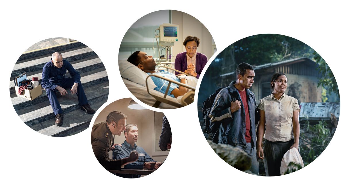 Swifaniso: Vamakwerhu va langutana ni swiyimo swo tika. 1. Makwerhu loyi a heleriweke hi ntirho u tshame eswitepisini a ri ni gome. 2. Makwerhu loyi a nga ejele a ri karhi a konanisiwa hi maphorisa mambirhi. 3. Makwerhu wa xisati loyi a nga exibedlhele u khongela hi mbilu a ri etlhelo ka mubedo wa nuna wakwe loyi a vabyaka. 4. Vatekani va karhatekile endzhaku ko pona mhangu ya ntumbuluko.