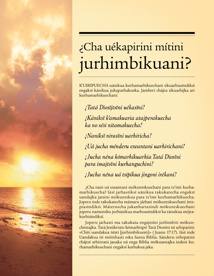 Tratadu, ¿Cha uékapirini mítini jurhimbikuani?