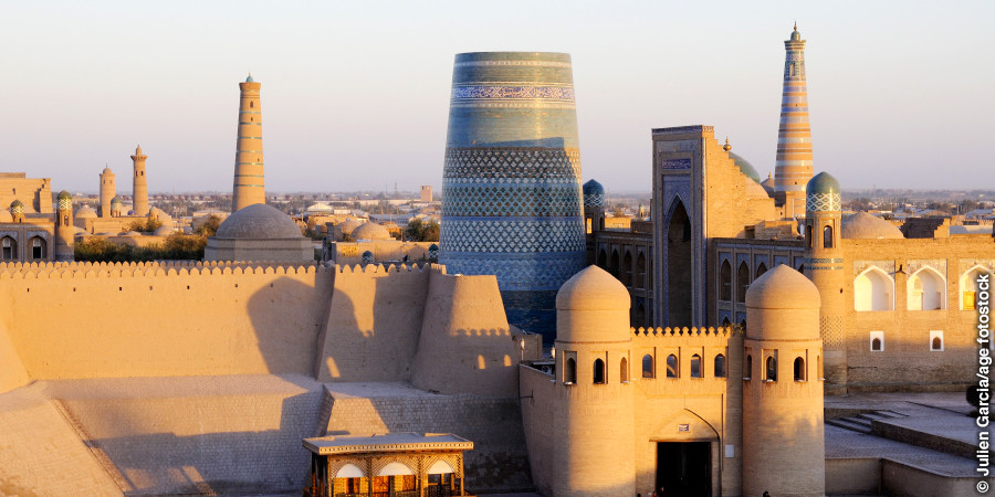 Viliŵa vya Itchan Kala ku Khiva, Uzbekistan