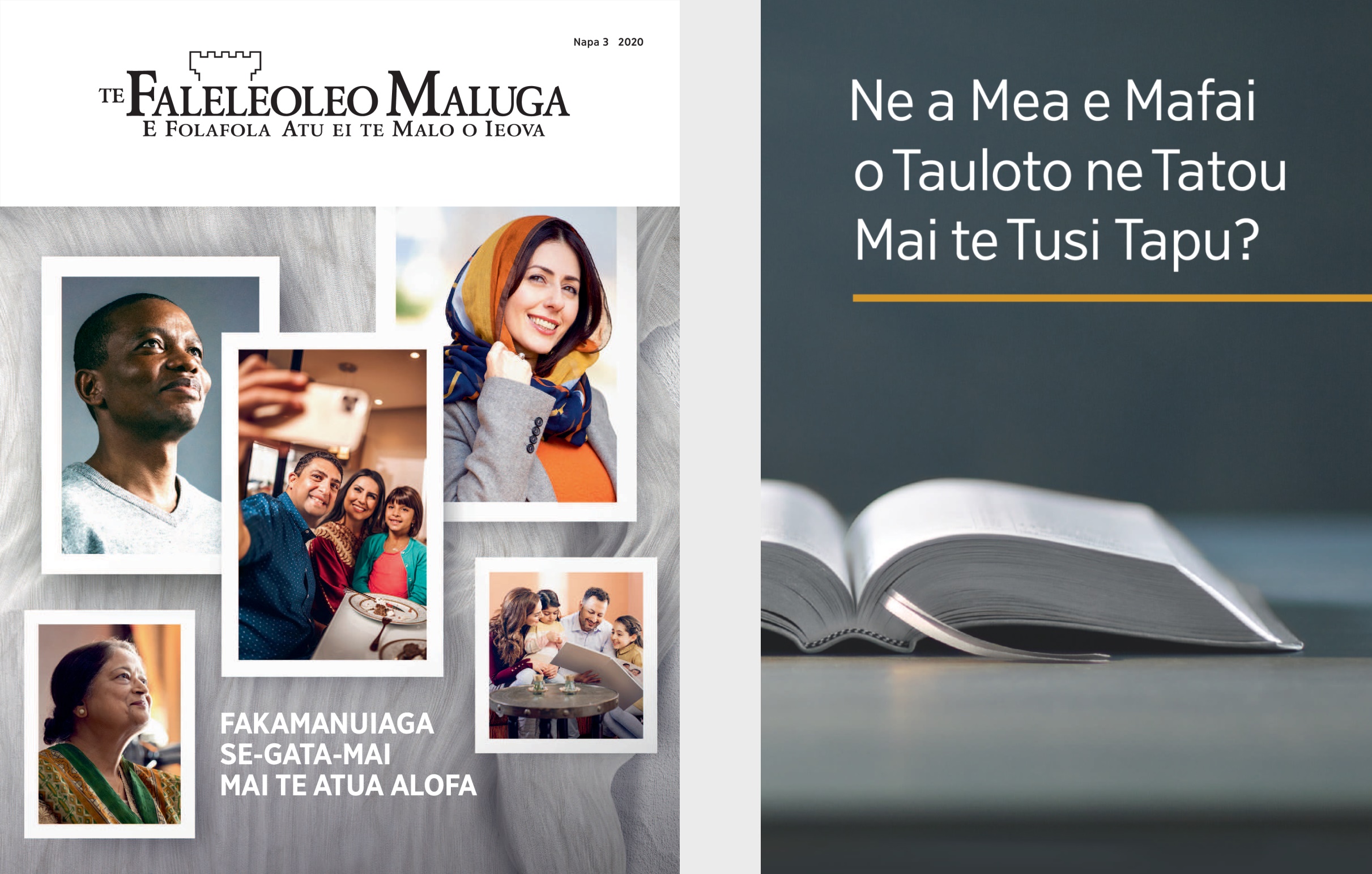  Te tusi ko te ‘Ne a Mea e Mafai o Tauloto ne Tatou Mai te Tusi Tapu’? mo ‘Te Faleleoleo Maluga’ Napa 3 2020.