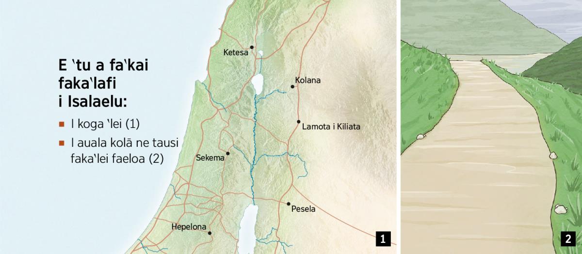 Se mape e fakaasi mai i ei a fa‵kai faka‵lafi e ono i Isalaelu mo auala kolā ne tausi faka‵lei