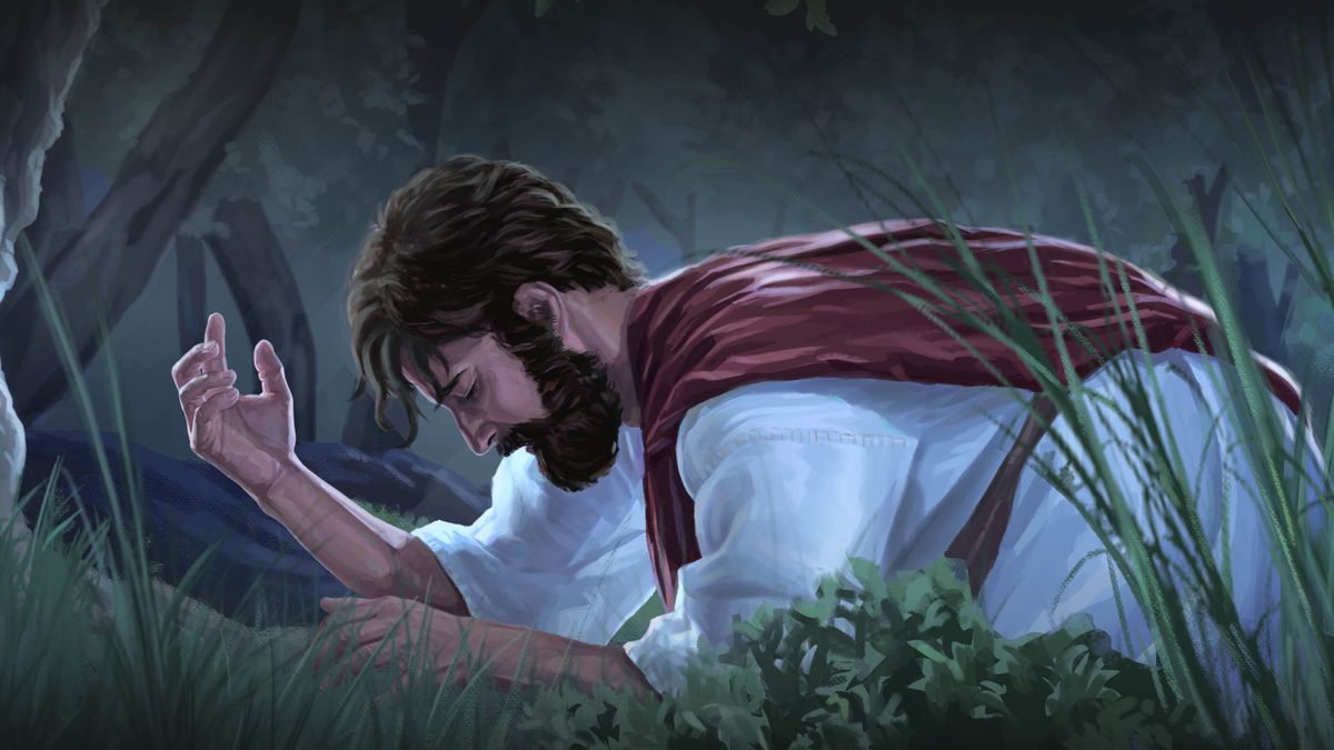 Ko Iesu e ‵talo malosi i te fatoaga o Ketesemane.
