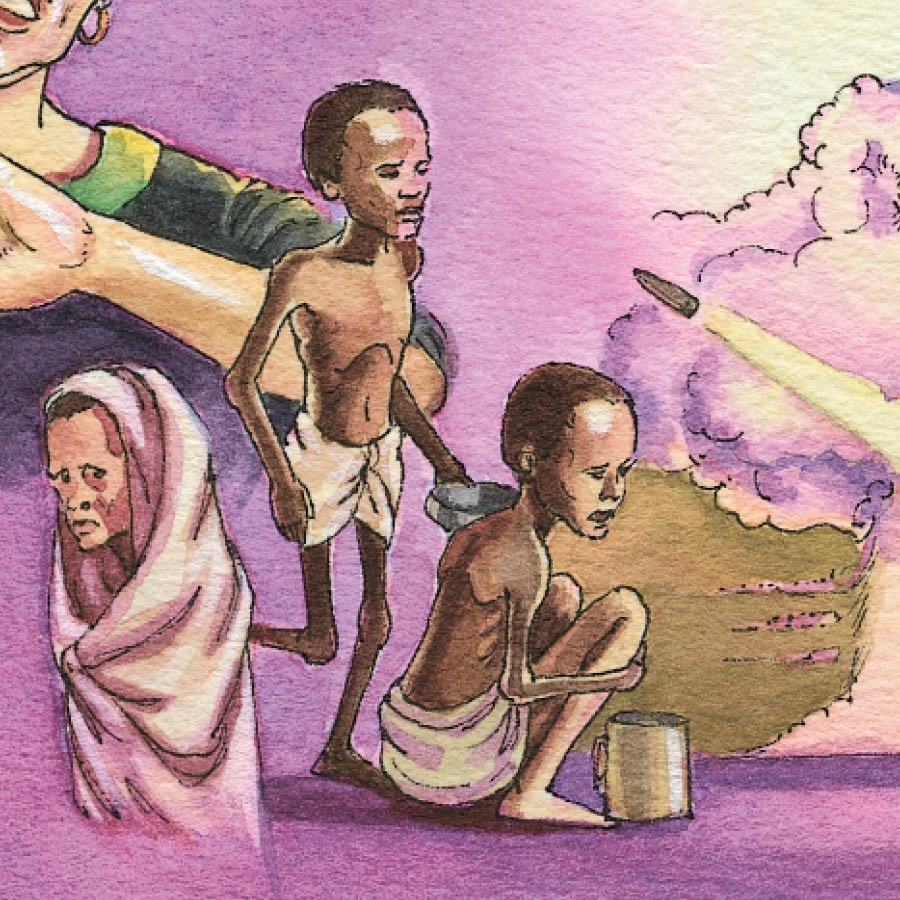 Nkurɔfo a wɔyare a ɔkɔm de wɔn