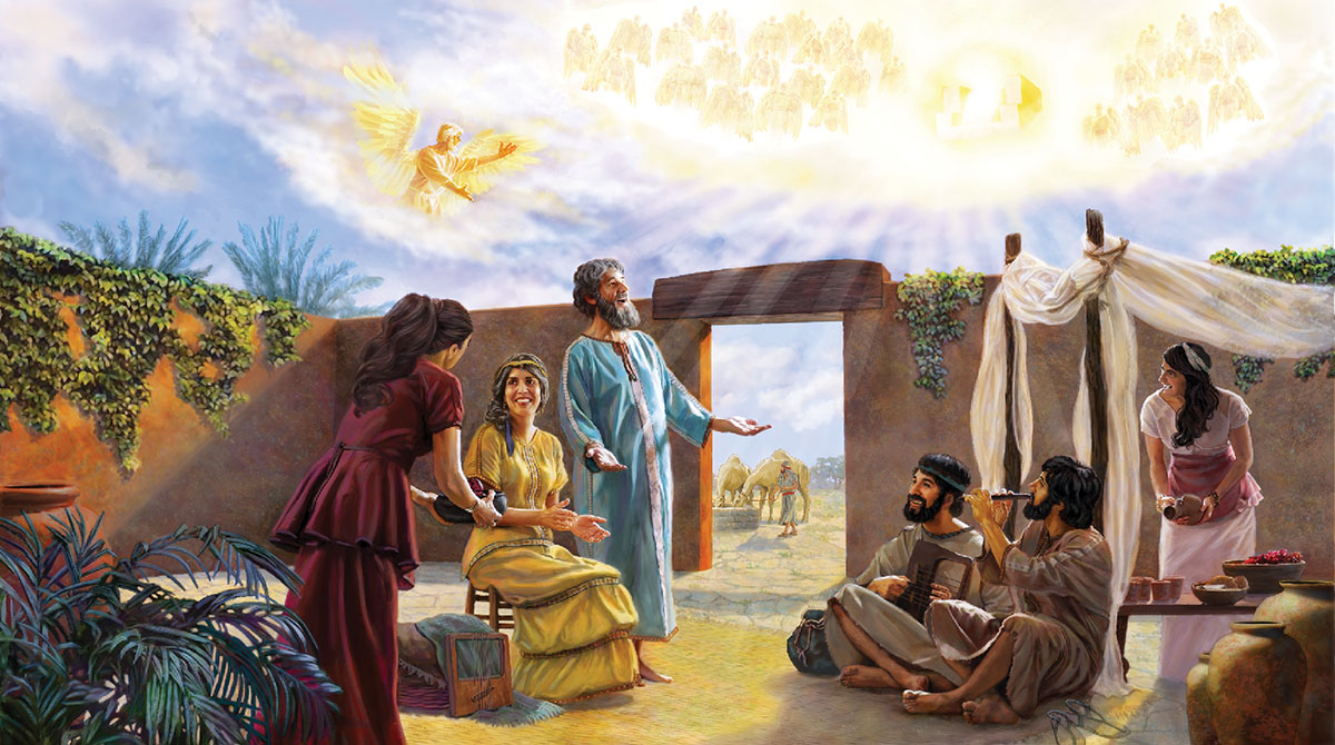 Hiob ne ne yere ne wɔn mma ahyiam regye wɔn ani; Yehowa abɔfo anokwafo ahyiam wɔ soro, na Satan akopue hɔ