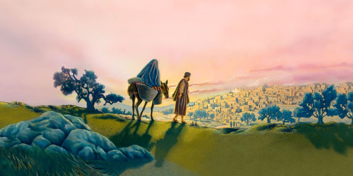 Maria te afurum so; Yosef ne no rekɔ Betlehem