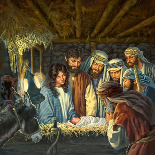 Wɔawo Yesu foforo, na ɔda mmoa adididaka mu; Maria, Yosef, ne nnwanhwɛfoɔ bi rehwɛ no