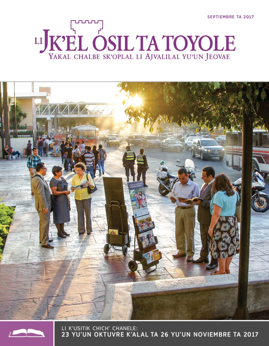 Li Jkʼel osil ta toyole (sventa chichʼ chanel) septiembre ta 2017