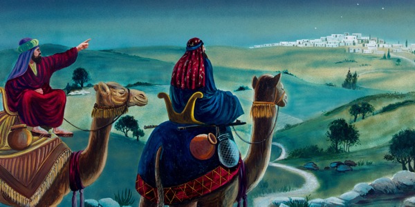 Astrologers follow a bright star