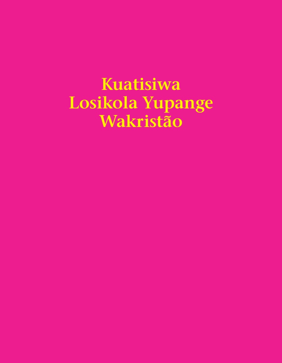 Osapi yo Koñoño yo alivulu Kuatisiwa Losikola Yupange Wakristão
